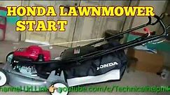 how to Honda Lawn mower start