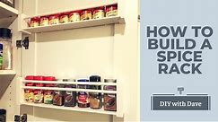 DIY Home Project - How to build a simple Spice Rack