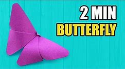Easy Origami Butterfly In only 2 Minutes / Very Simple