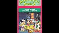 Disney's Sing-Along Songs:Very Merry Christmas Songs(Full 1988 VHS)