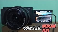 Webcam test for sony zv e10 | How to use sony zv e10 as webcam (pc or mac) | Full setup