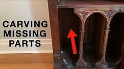 Restoring a Sheet Music Cabinet with Missing Carving - a Fixing Furniture Restoration