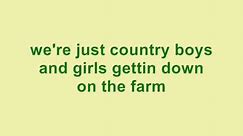 Tim McGraw- Country Boys And Girls (Lyrics)