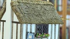 Holiday auction bidding ends Sunday! LINK IN BIO to shop quality fine art miniatures including this cottage dollhouse shop with a thatched roof, timbers and stucco and fully furnished interior in 1/144 scale (or dollhouse for a 1/12 scale dollhouse) by the ICONIC Nell Corkin. #mini #miniatures #cottage #dollhouse #dollhouseminiature #miniac #dollhousebeautiful #dollhousetherapy #dollhousefurniture #dollhousedesign #smallscale | D. Thomas Miniatures