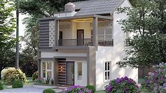 Elegant Design - Small House 2 Storey, 3 BEDROOM ( 6x7 Meters) Beautiful and Elegant Small House