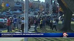 KC residents celebrate President-Elect Joe Biden at rally on the Plaza