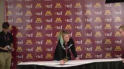 Minnesota Football Post-Game Press Conference, Oct. 6.