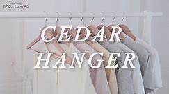 TOPIA HANGER Cedar Wood Coat Hangers