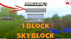 1 Block Skyblock Server IP