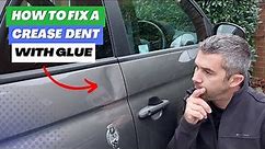 How To Fix A Crease Dent With Glue | Paintless Dent Removal