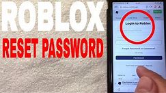 ✅ How To Reset And Recover Roblox Password 🔴