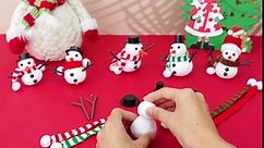 349 Pieces Build a Snowman Kits Snowman Decorating Making Kit Molding Clay Snowman DIY Kit Christmas Crafts for Kids Xmas Winter Holiday Gift Party Favors