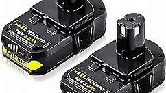 VANTTECH 2Pack P102 18V 3.0Ah Replacement for Ryobi 18V Battery Lithium Ion P108 P103 P105 P107 P109 P104 Compatible with Ryobi 18-Volt Plus Power Tool Battery