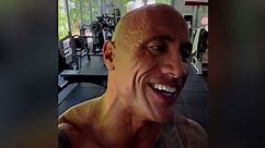 We can't get enough of Dwayne Johnson's post-workout videos