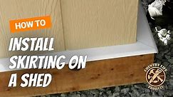 How To Install Skirting Trim For a Shed - Shed Building Video 7 of 15