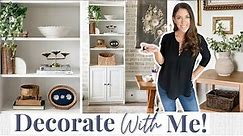 DECORATE WITH ME - STYLING NEW HOME DECOR! | DECORATING TIPS | EASY HOME DECORATING IDEAS