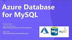 Azure Database for MySQL | How to Create an Azure Database for MySQL | Azure DB for MySQL Tutorial