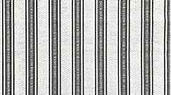 Mad Mats Geometric Outdoor Rug, Reversible Plastic Mat (4' x 6', Vertical Stripe - Black/Grey)