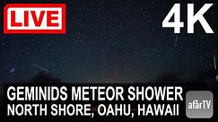 🌎 LIVE in 4K: Watch the Geminids Meteor Shower from Hawaii