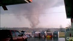 Roar of Henryville tornado on-camera