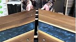 How To Connect A Corner Desk! #wood | Jeff Mack Designs