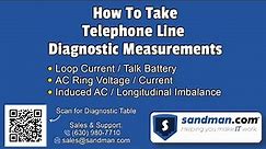 How to Take Telephone Line Diagnostic Readings - Analog Telephony