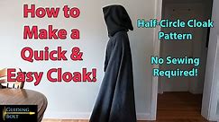 How to Make a Cloak - No sewing required!