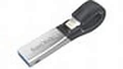 Sandisk iXpand 128GB USB 3.1 Stick με σύνδεση Lightning & USB-A Μαύρο | Public