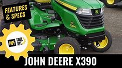 John Deere X390 Riding Lawn Mower Overview