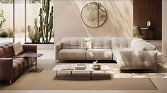 Natuzzi Italia Philo Sectional Sofa designed by Natuzzi Design Center