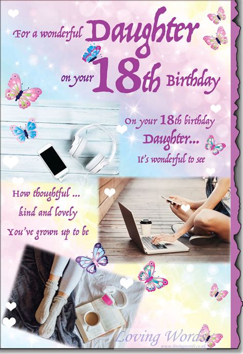 18th Birthday Cards For Daughter