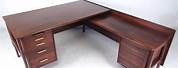 2 Teir Heavy Wooden Desk Front View