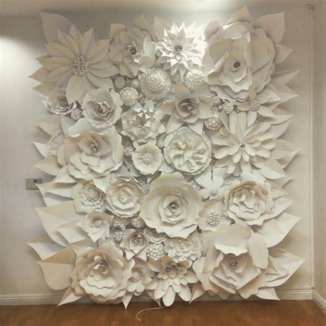 3D Paper Flower Wall Art