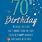70 Birthday Wishes