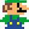 8-Bit Luigi Pixel Art