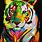 Abstract Tiger Painting