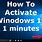 Activate Win 10