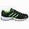 Adidas Black and Green Shoes