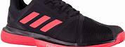 Adidas Bounce Red Black Tennis Shoes