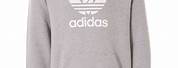 Adidas Grey Sweatshirt Green Logo