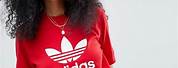 Adidas Red T-Shirt Women