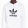 Adidas White Logo Hoodie