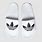Adidas White Soft Sandals