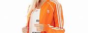 Adidas Women Orange Jacket
