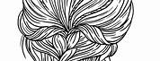 Adult Coloring Pages Braided Hair