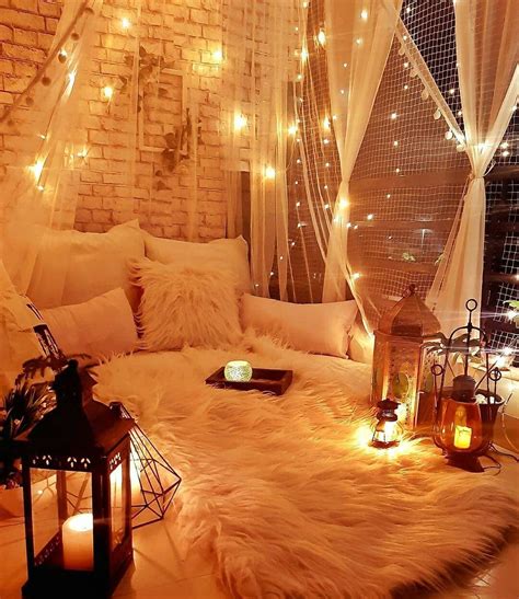 Aesthetic Bedrooms with Fairy Lights