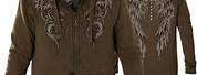 Affliction Sweater with Fur Hoodie