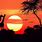 African Sunset Background
