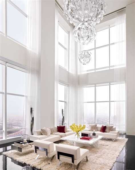 All White Modern Living Room