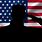 American Flag Soldier Silhouette